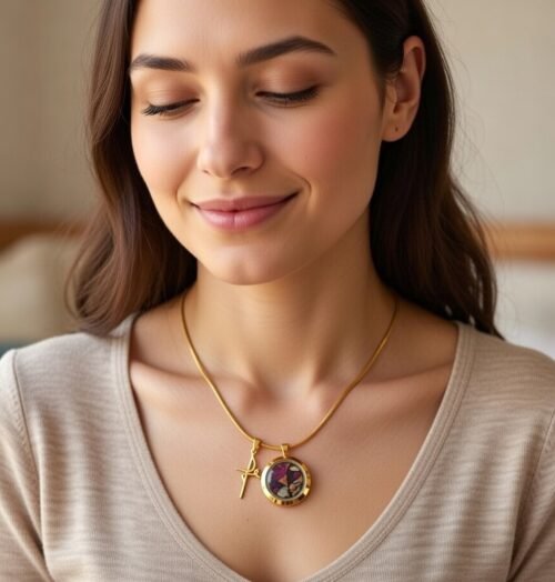 Haux Haux Colar Sagrado Rosa de Dornes